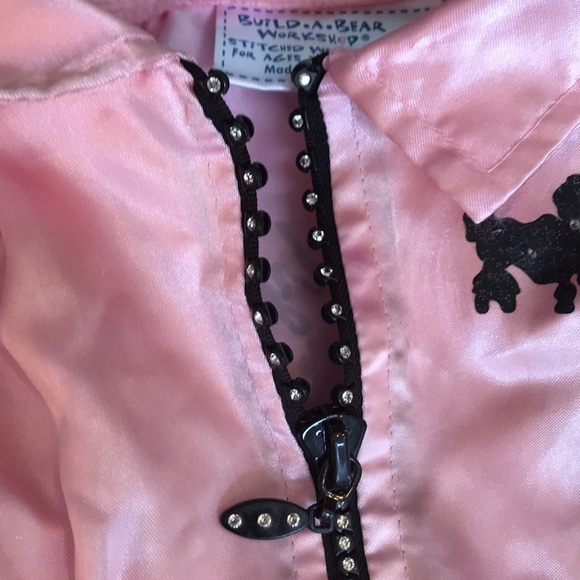 Build -A-Bear Pink satin jacket & grommet shorts - Picture 9 of 14